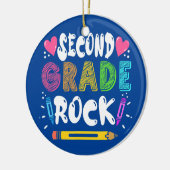 2e graad lerarenstudent Gift Keramisch Ornament (Links)