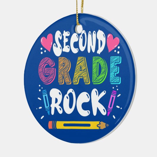 2e graad lerarenstudent Gift Keramisch Ornament (Links)