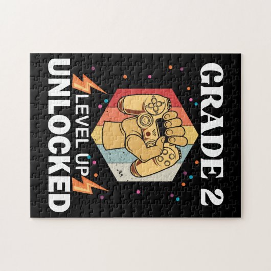 2e graad ontgrendeld niveau terug naar school eers legpuzzel (Horizontaal)