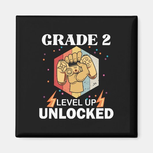 2e graad ontgrendeld niveau terug naar school eers magneet (Voorkant)