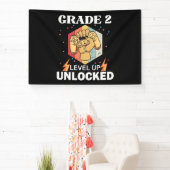2e graad ontgrendeld niveau terug naar school eers spandoek (Insitu)