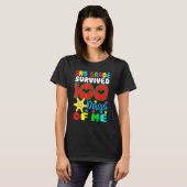 2e graad overleven 100 dagen van mij 100e dag t-shirt (Voorkant volledig)