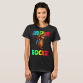 2e graad Rocks Sloth Terug naar school T-shirt (Voorkant volledig)