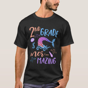 2e Graad Schattigee Zeemeermin Shirt Meisjes Tweed