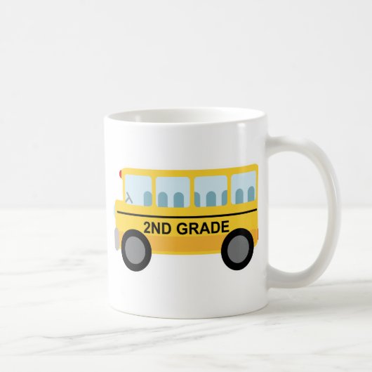 2e graad (schoolbus) Gift Koffiemok (Rechts)