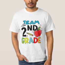 2e graad Team 2e graad dik didactische cadeaus T-shirt