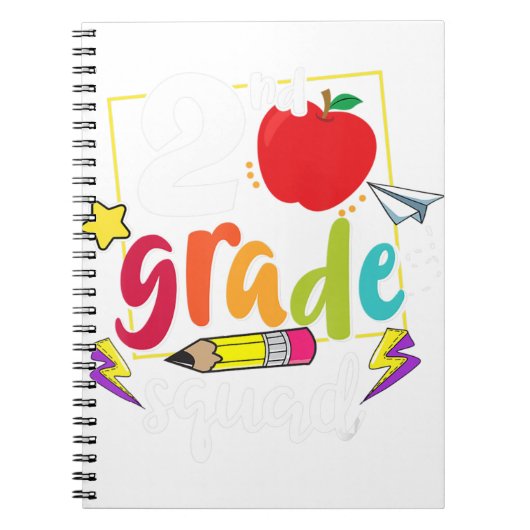 2e graad vierkant geld terug naar school 2e klas T Notitieboek (Voorkant)