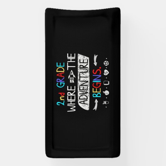 2e graad waar het avontuur begint spandoek (Verticaal)