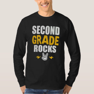 2e graad zet terug naar school muziek docent studi t-shirt