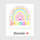 2e graadregenboog waar het avontuur begint sticker (Vel)