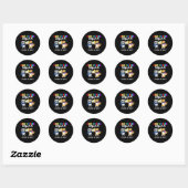 2e grade Squad Quarantine Panda Kat Funny Mask Ronde Sticker (Vel)