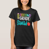 2e Grade Squad Team Crew Back School Afstuderen T T-shirt (Voorkant)