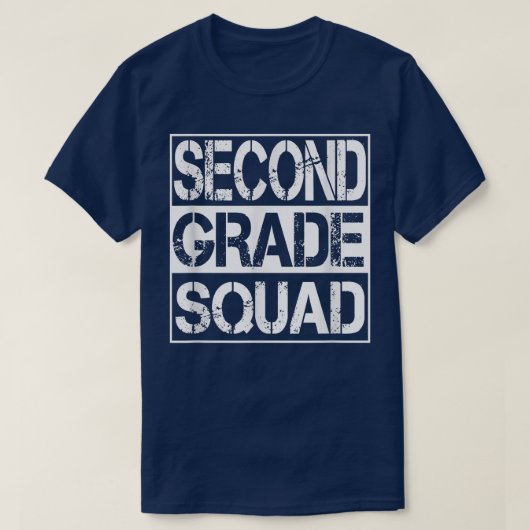 2e Grade Squad Terug naar school Tweede graad T-shirt (Design voorkant)