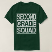 2e Grade Squad Terug naar school Tweede graad T-shirt (Design voorkant)
