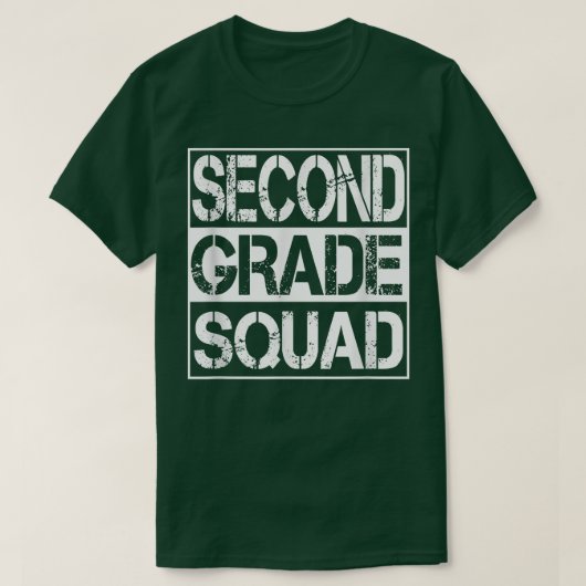 2e Grade Squad Terug naar school Tweede graad T-shirt (Design voorkant)