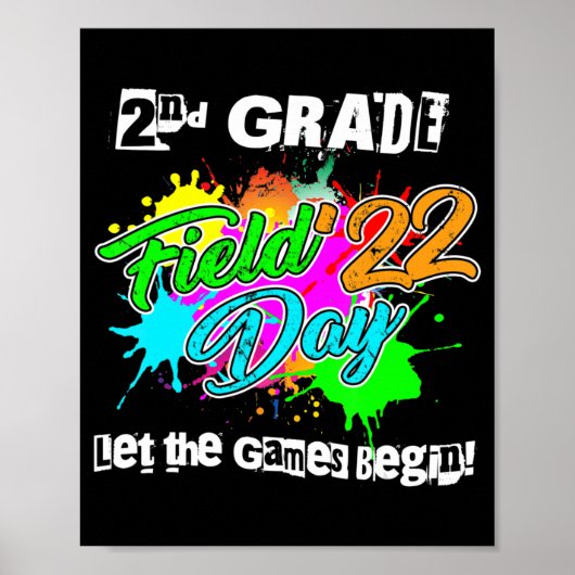 2e Grade Velddag 2022 laat de Spelen met leer begi Poster (Voorkant)