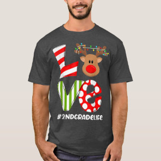 2e gradenliefdesrendierlichtrendierentuin t-shirt
