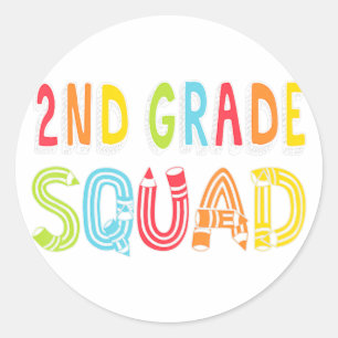 2e Gradenplein terug naar school 2e Grafiek Team P Ronde Sticker