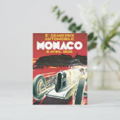 2e Grote Prijs van Monaco Briefkaart (Staand voorkant)