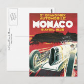2e Grote Prijs van Monaco Briefkaart (Voorkant / Achterkant)