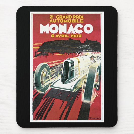 2e Grote Prijs van Monaco Muismat (Voorkant)