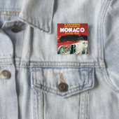2e Grote Prijs van Monaco Vierkante Button 5,1 Cm (In situ)
