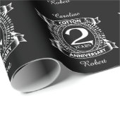 2e huwelijksdag in nood cadeaupapier (Rol Hoek)