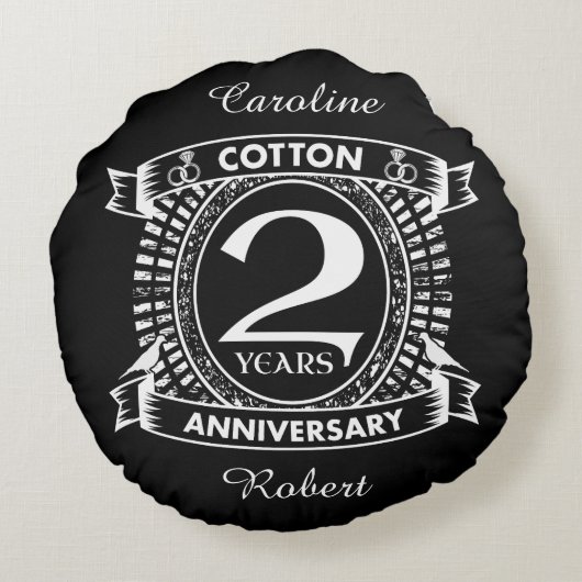 2e huwelijksdag in nood rond kussen (Achterkant)