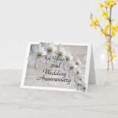 2e huwelijksjubileumkaart traditionele sjabloon (Gele Bloem)