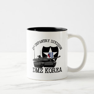 2e ID DMZ Korea Vet Tweekleurige Koffiemok