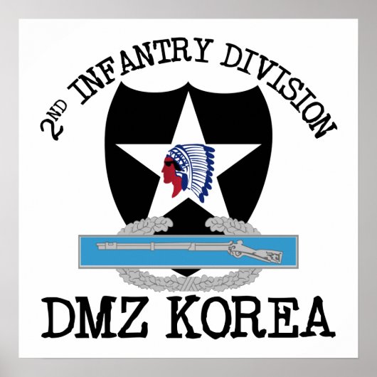 2e ID Korea DMZ Vet met CIB Poster (Voorkant)