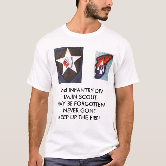 2e Inf Div 001, 2e Inf Div 002, 2e INFANTRY ... T-shirt (Voorkant)