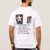 2e Inf Div 001, 2e Inf Div 002, 2e INFANTRY ... T-shirt (Achterkant)