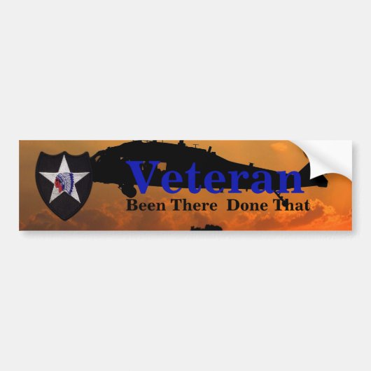 2e INF DIV ID infanterieveteranen Bumpersticker (Voorkant)