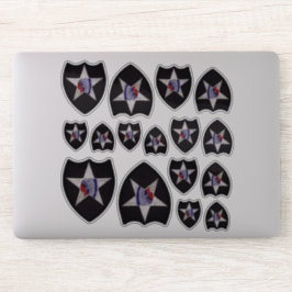 2e INF Infanteriedivisie Indische hoofdcontour Sticker