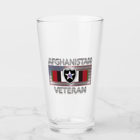 2e infanteriedivisie Afghanistan Veteraan Glas (Voorkant)