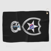 2e infanteriedivisie Gepersonaliseerd pleister Golfhanddoek (Horizontaal)