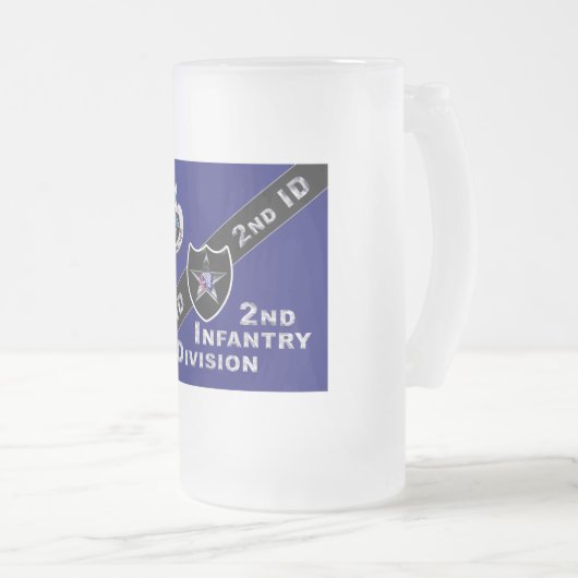 2e infanteriedivisie Gift Frosted Mok (Voorkant rechts)