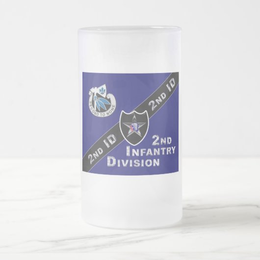 2e infanteriedivisie Gift Frosted Mok (Center)