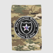 2e infanteriedivisie golfhanddoek (Voorkant)