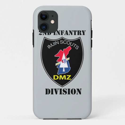 2e infanteriedivisie - Imjin-sokken met tekst Case-Mate iPhone Case (Achterkant)