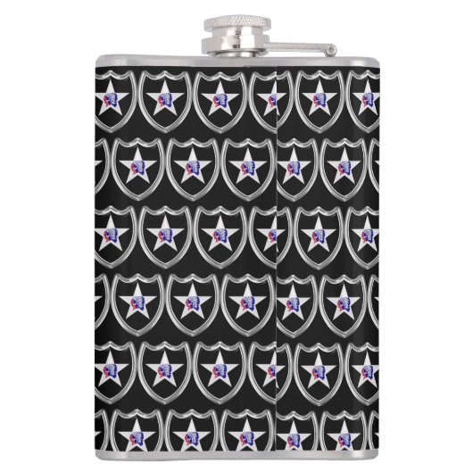 2e infanteriedivisie, in ruste heupfles (Achterkant)