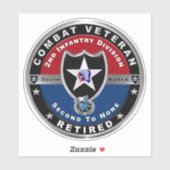 2e infanteriedivisie, in ruste sticker (Vel)