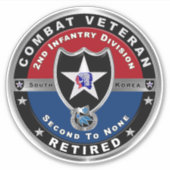 2e infanteriedivisie, in ruste sticker (Voorkant)