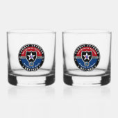 2e infanteriedivisie, in ruste whisky glas (Voorkant)
