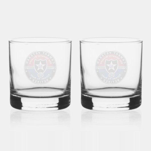 2e infanteriedivisie, in ruste whisky glas (Achterkant)