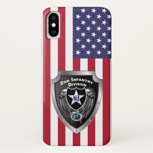 2e Infanteriedivisie “Indianhead Divisie” Case-Mate iPhone Case (Achterkant)