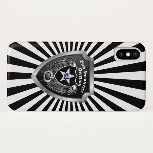 2e infanteriedivisie "Indianhead Division" Case-Mate iPhone Case (Achterkant (horizontaal))
