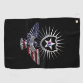2e Infanteriedivisie "Indianhead Division" op maat Golfhanddoek (Horizontaal)