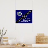 2e infanteriedivisie "Indianhead Division" Poster (Keuken)